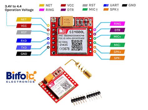 SIM800L GSM Module: Description, Pinout, Features .